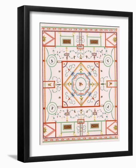 Roof Pattern, Pompeii-null-Framed Art Print