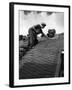 Roof Tiler Lays Slates-null-Framed Photographic Print