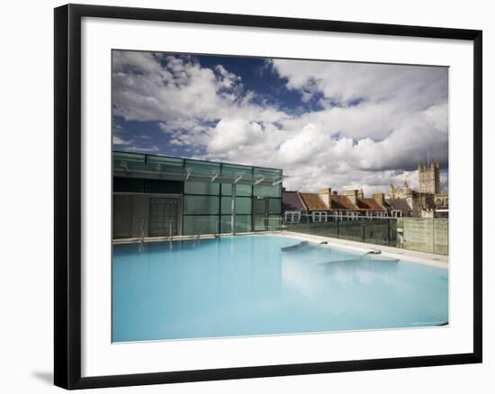 Roof Top Pool in New Royal Bath, Thermae Bath Spa, Bath, Avon, England, United Kingdom-Matthew Davison-Framed Photographic Print
