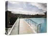 Roof Top Pool in New Royal Bath, Thermae Bath Spa, Bath, Avon, England, United Kingdom-Matthew Davison-Stretched Canvas