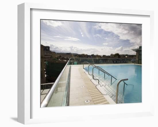 Roof Top Pool in New Royal Bath, Thermae Bath Spa, Bath, Avon, England, United Kingdom-Matthew Davison-Framed Photographic Print