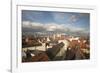 Roof Top View of Old Town Regensburg, Germany-Dave Bartruff-Framed Photographic Print