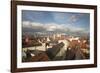 Roof Top View of Old Town Regensburg, Germany-Dave Bartruff-Framed Photographic Print