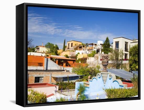 Roof Top Views, San Miguel De Allende, Guanajuato, Mexico-Julie Eggers-Framed Stretched Canvas