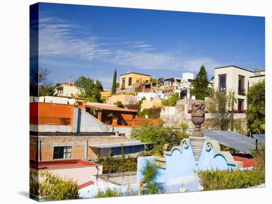 Roof Top Views, San Miguel De Allende, Guanajuato, Mexico-Julie Eggers-Stretched Canvas