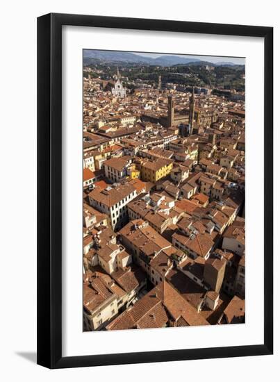 Roof Tops of Florence, Italy, Tuscany, Europe-Simon Montgomery-Framed Premium Photographic Print