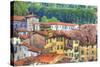 Roof Tops of Lucca, Lucca, Italy-Terry Eggers-Stretched Canvas