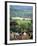 Roofs of Houses in Shaftesbury and Typical Patchwork Fields Beyond, Dorset, England, United Kingdom-Julia Bayne-Framed Photographic Print