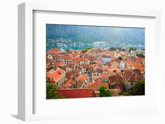 Roofs of Kotor Old Town. Montenegro-silver-john-Framed Photographic Print