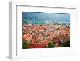 Roofs of Kotor Old Town. Montenegro-silver-john-Framed Photographic Print
