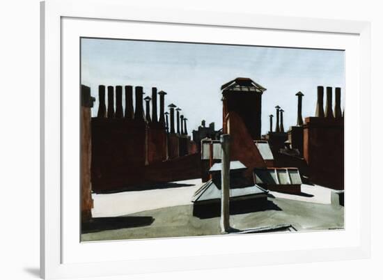 Roofs of Washington Square-Edward Hopper-Framed Giclee Print