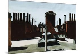 Roofs of Washington Square-Edward Hopper-Mounted Giclee Print