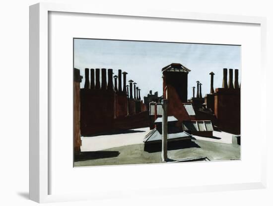 Roofs of Washington Square-Edward Hopper-Framed Giclee Print