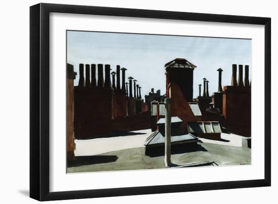 Roofs of Washington Square-Edward Hopper-Framed Giclee Print