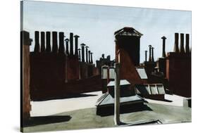 Roofs of Washington Square-Edward Hopper-Stretched Canvas