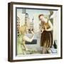 Rooftop Annunciation, 1 (Two Women) 2006-Caroline Jennings-Framed Giclee Print