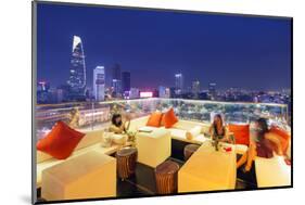 Rooftop Bar at Silverland Central Hotel and Spa, Ho Chi Minh City (Saigon), Vietnam, Indochina-Christian Kober-Mounted Photographic Print