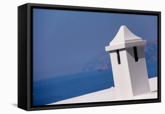 Rooftop in Amalfi Italy Overlooking Mediterranean-null-Framed Stretched Canvas