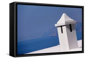 Rooftop in Amalfi Italy Overlooking Mediterranean-null-Framed Stretched Canvas