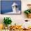 Rooftop in Amalfi Italy Overlooking Mediterranean-null-Framed Stretched Canvas displayed on a wall