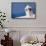 Rooftop in Amalfi Italy Overlooking Mediterranean-null-Framed Stretched Canvas displayed on a wall