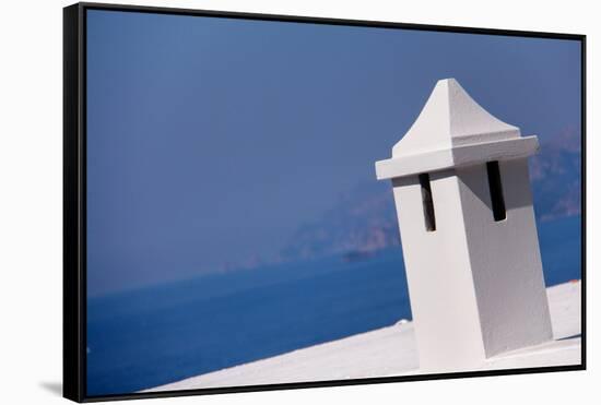 Rooftop in Amalfi Italy Overlooking Mediterranean-null-Framed Stretched Canvas