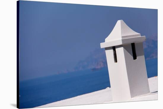 Rooftop in Amalfi Italy Overlooking Mediterranean-null-Stretched Canvas