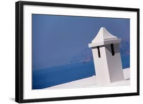 Rooftop in Amalfi Italy Overlooking Mediterranean-null-Framed Photo