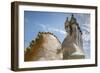 Rooftop of Antoni Gaudi's Casa Batllo building, UNESCO World Heritage Site, Barcelona, Spain-Frank Fell-Framed Photographic Print