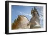 Rooftop of Antoni Gaudi's Casa Batllo building, UNESCO World Heritage Site, Barcelona, Spain-Frank Fell-Framed Photographic Print