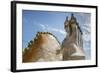 Rooftop of Antoni Gaudi's Casa Batllo building, UNESCO World Heritage Site, Barcelona, Spain-Frank Fell-Framed Photographic Print