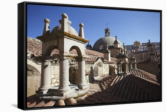 Rooftop of San Francisco Church, La Paz, Bolivia, South America-Ian Trower-Framed Stretched Canvas