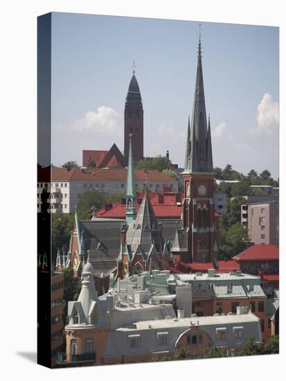 Rooftop Panorama, Gothenburg, Sweden, Scandinavia, Europe-Rolf Richardson-Stretched Canvas