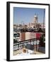 Rooftop Terrace and Minarets, Place Jemaa el Fna, Marrakesh, Morocco, North Africa, Africa-Frank Fell-Framed Photographic Print