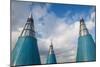 Rooftop towers at museum of technology and art, Bundeskunsthalle, Museumsmeile, Bonn, North Rhin...-null-Mounted Photographic Print