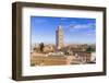 Rooftop View and Minaret of Ben Youssef Madrasa, Marrakech, Morocco-Nico Tondini-Framed Photographic Print