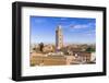 Rooftop View and Minaret of Ben Youssef Madrasa, Marrakech, Morocco-Nico Tondini-Framed Photographic Print