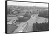 Rooftop View of Brandenburg Gate & Wall-null-Framed Stretched Canvas