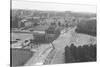 Rooftop View of Brandenburg Gate & Wall-null-Stretched Canvas