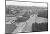 Rooftop View of Brandenburg Gate & Wall-null-Mounted Photographic Print