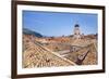 Rooftop view of Franciscan Church, bell tower and Monastery, Dubrovnik Old Town, UNESCO World Herit-Neale Clark-Framed Photographic Print