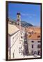 Rooftop view of Main Street Placa, Stradun, Dubrovnik Old Town, UNESCO World Heritage Site, Dubrovn-Neale Clark-Framed Photographic Print