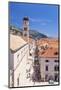 Rooftop view of Main Street Placa, Stradun, Dubrovnik Old Town, UNESCO World Heritage Site, Dubrovn-Neale Clark-Mounted Photographic Print