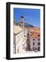 Rooftop view of Main Street Placa, Stradun, Dubrovnik Old Town, UNESCO World Heritage Site, Dubrovn-Neale Clark-Framed Photographic Print