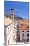 Rooftop view of Main Street Placa, Stradun, Dubrovnik Old Town, UNESCO World Heritage Site, Dubrovn-Neale Clark-Mounted Photographic Print