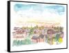 Rooftop View of Oxford England-M. Bleichner-Framed Stretched Canvas
