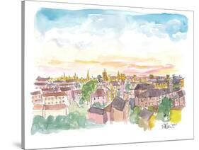 Rooftop View of Oxford England-M. Bleichner-Stretched Canvas