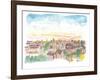 Rooftop View of Oxford England-M. Bleichner-Framed Art Print