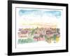 Rooftop View of Oxford England-M. Bleichner-Framed Art Print