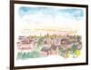 Rooftop View of Oxford England-M. Bleichner-Framed Art Print